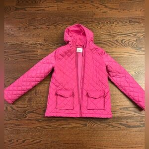 Girls Pink Fall Rain Jacket